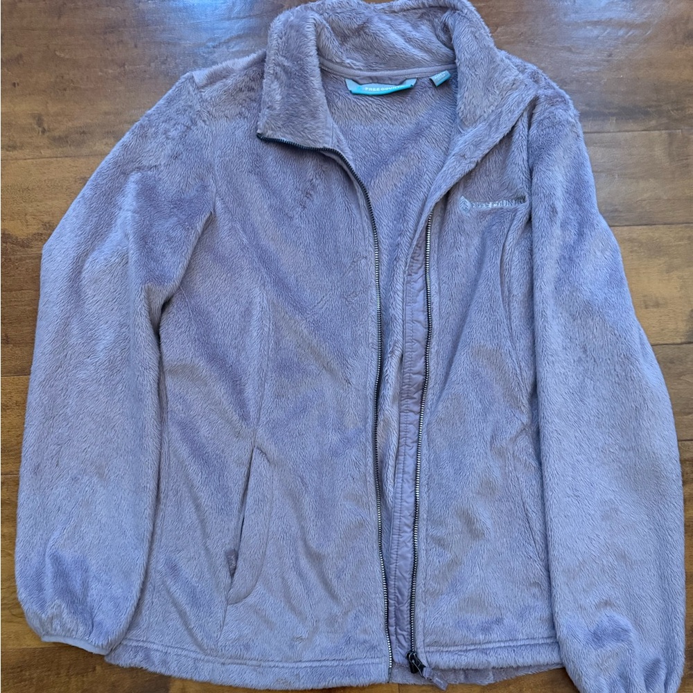 Free Country Women’s Light Pink Zip-Up Jacket Size M